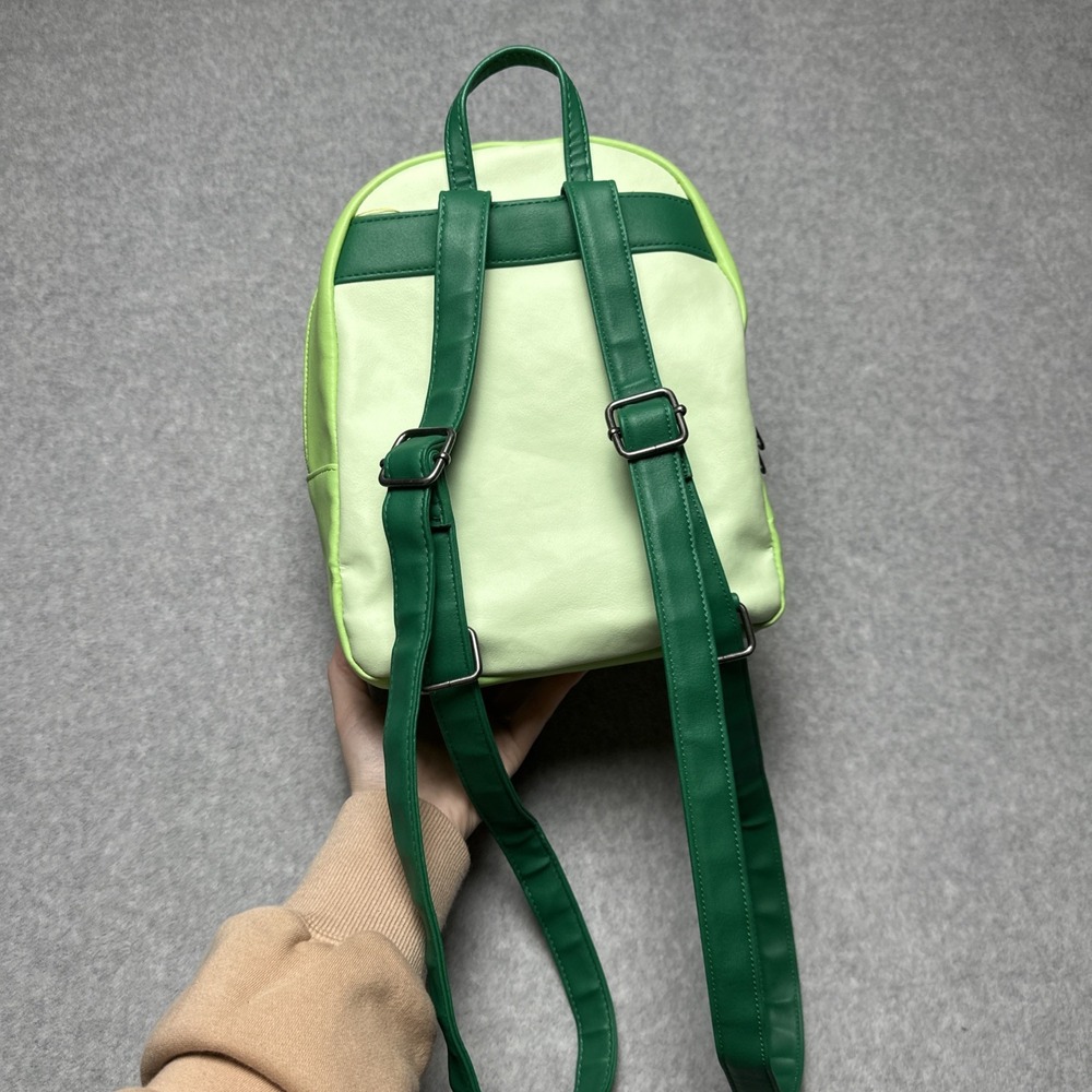 Loungefly Sanrio / Hello Kitty Green Check Kerropi 3D Mini Backpack Exclusive - Picture 3 of 9